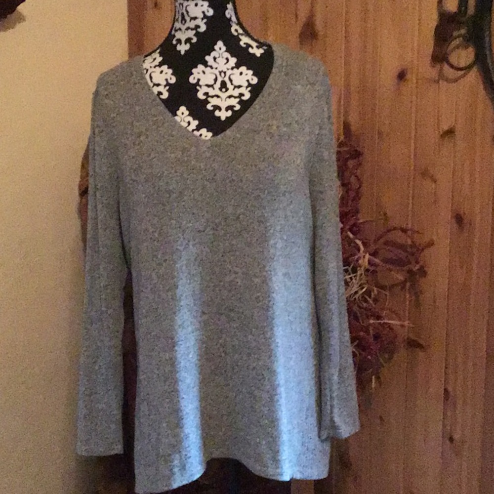 Lane Bryant super-soft Heather-Gray Sweater